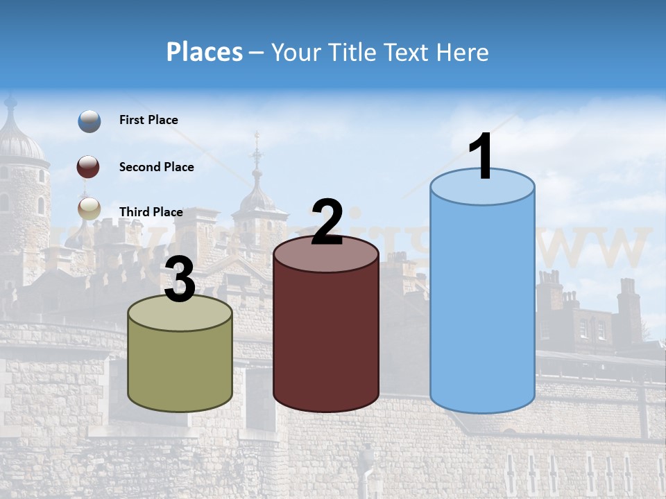 Capital Cloudy Landmark PowerPoint Template