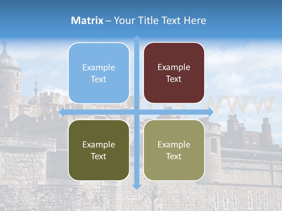 Capital Cloudy Landmark PowerPoint Template