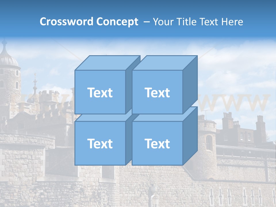 Capital Cloudy Landmark PowerPoint Template