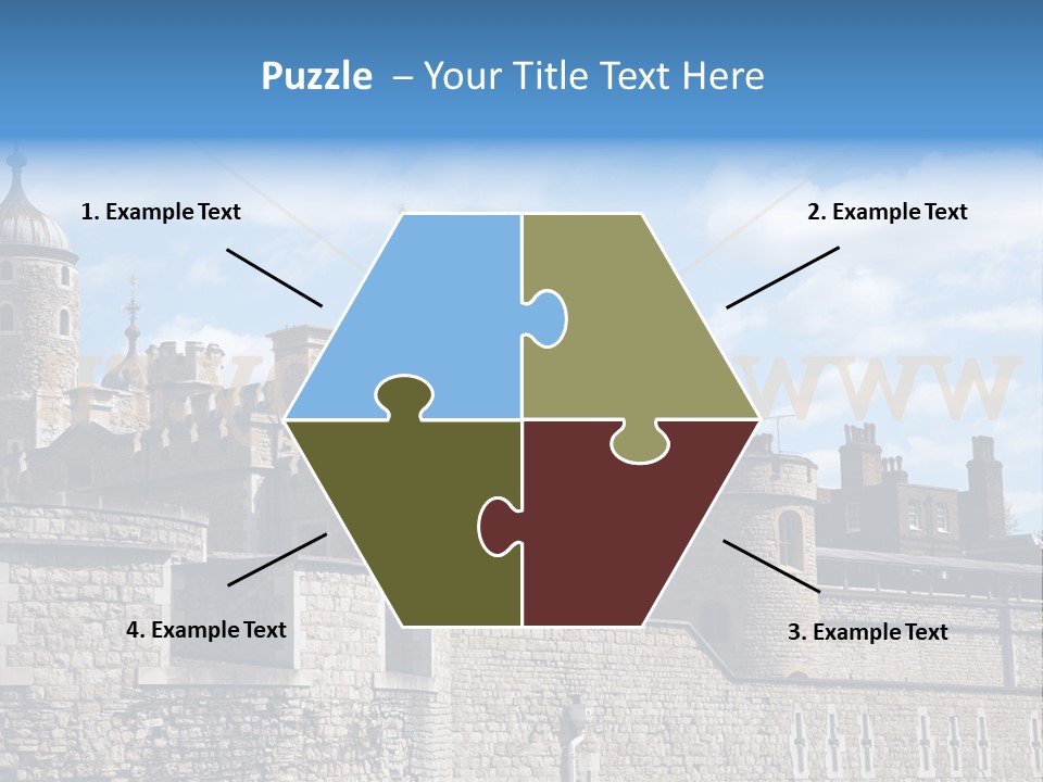 Capital Cloudy Landmark PowerPoint Template