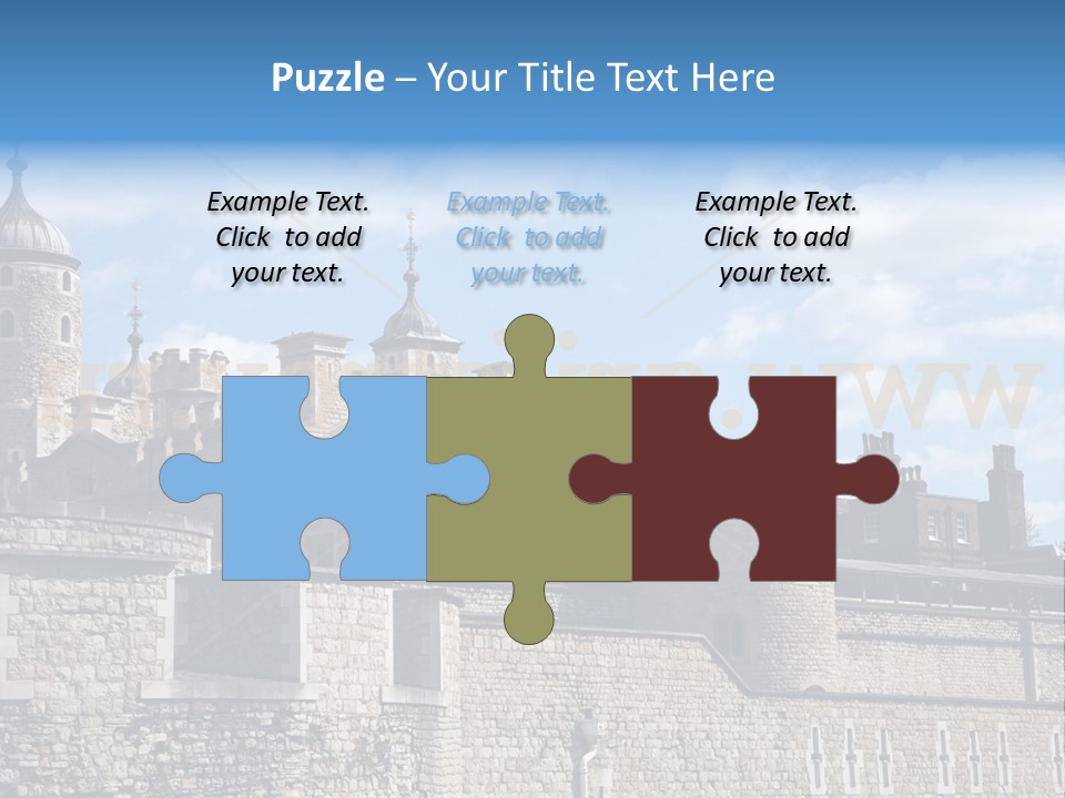 Capital Cloudy Landmark PowerPoint Template