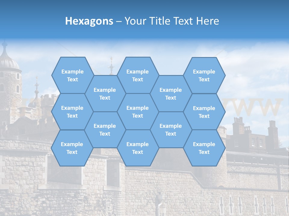 Capital Cloudy Landmark PowerPoint Template