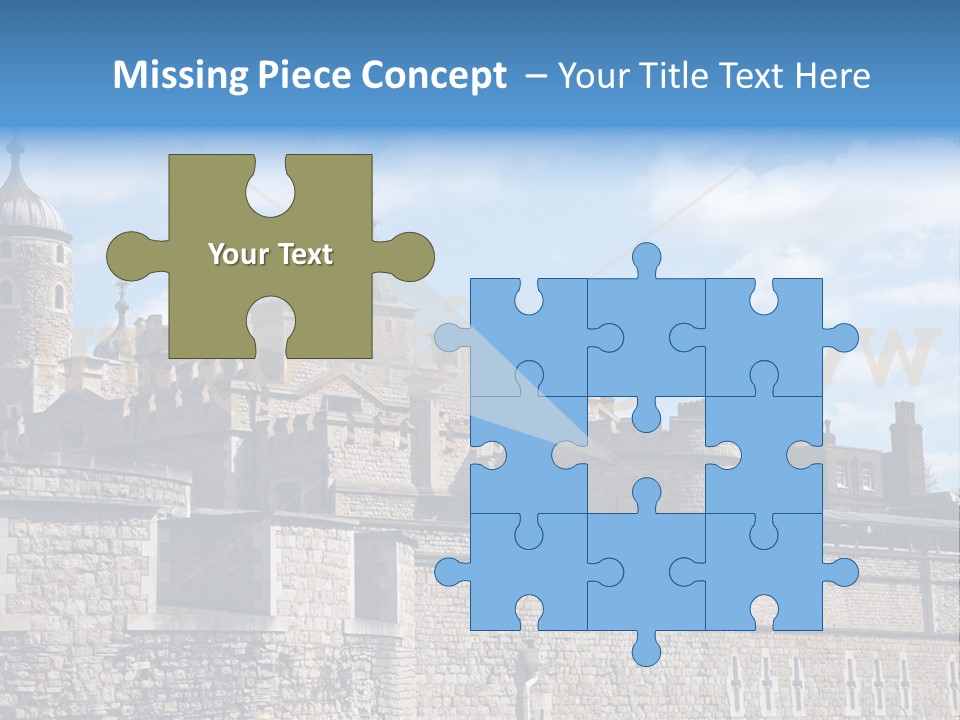 Capital Cloudy Landmark PowerPoint Template