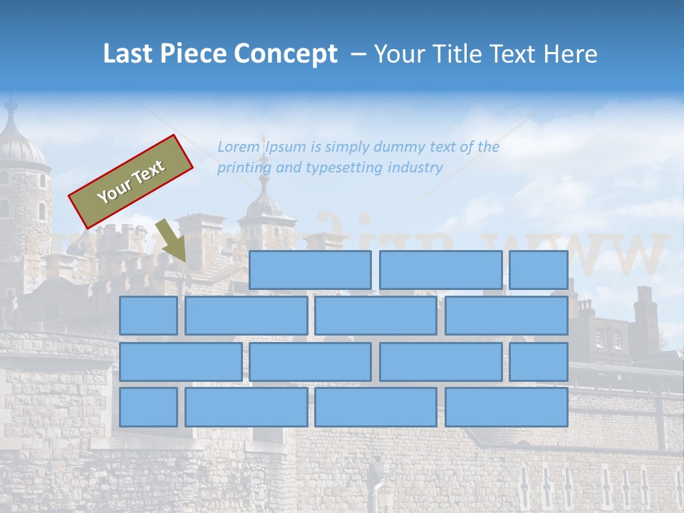 Capital Cloudy Landmark PowerPoint Template