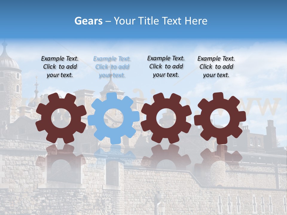 Capital Cloudy Landmark PowerPoint Template