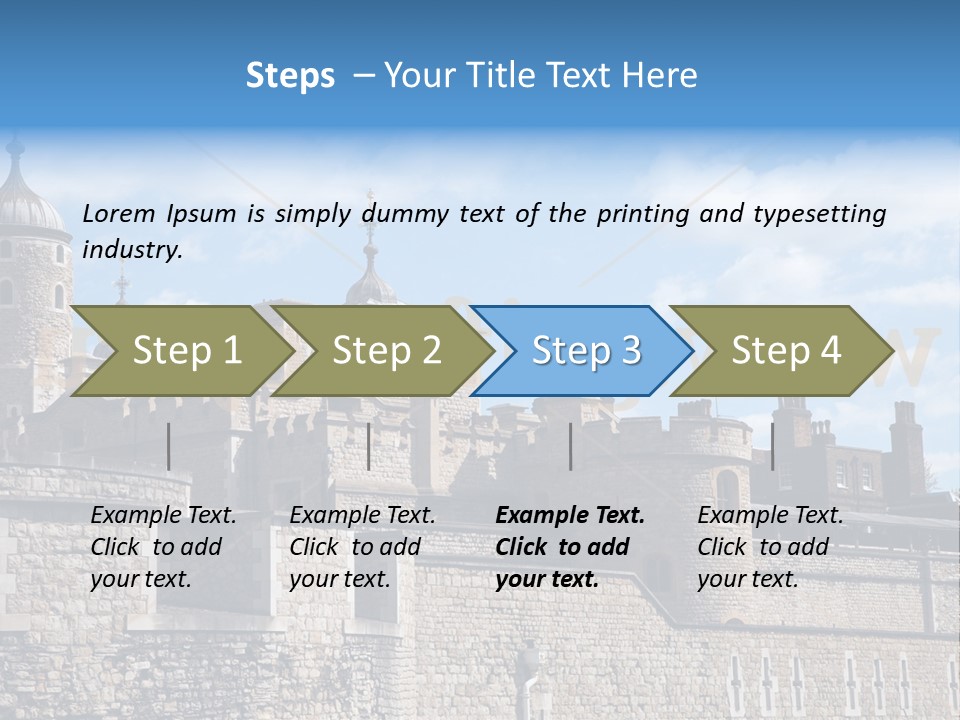 Capital Cloudy Landmark PowerPoint Template