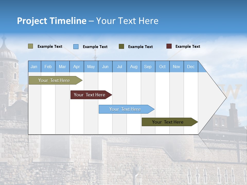 Capital Cloudy Landmark PowerPoint Template