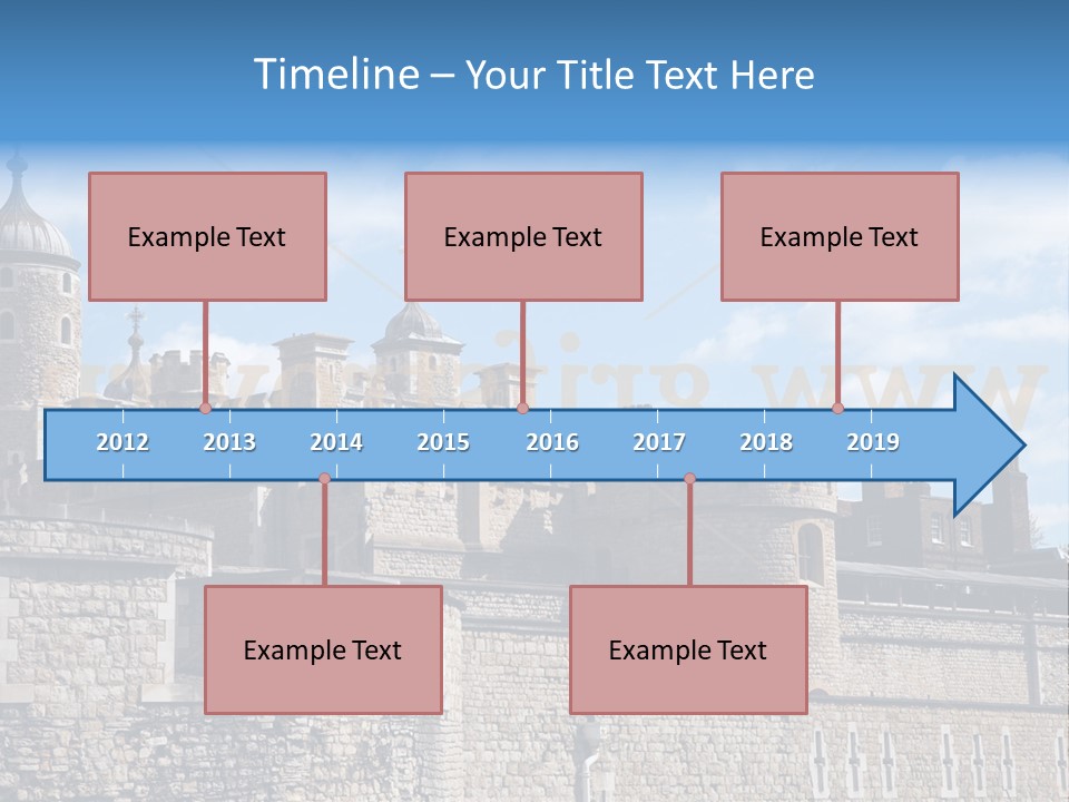 Capital Cloudy Landmark PowerPoint Template