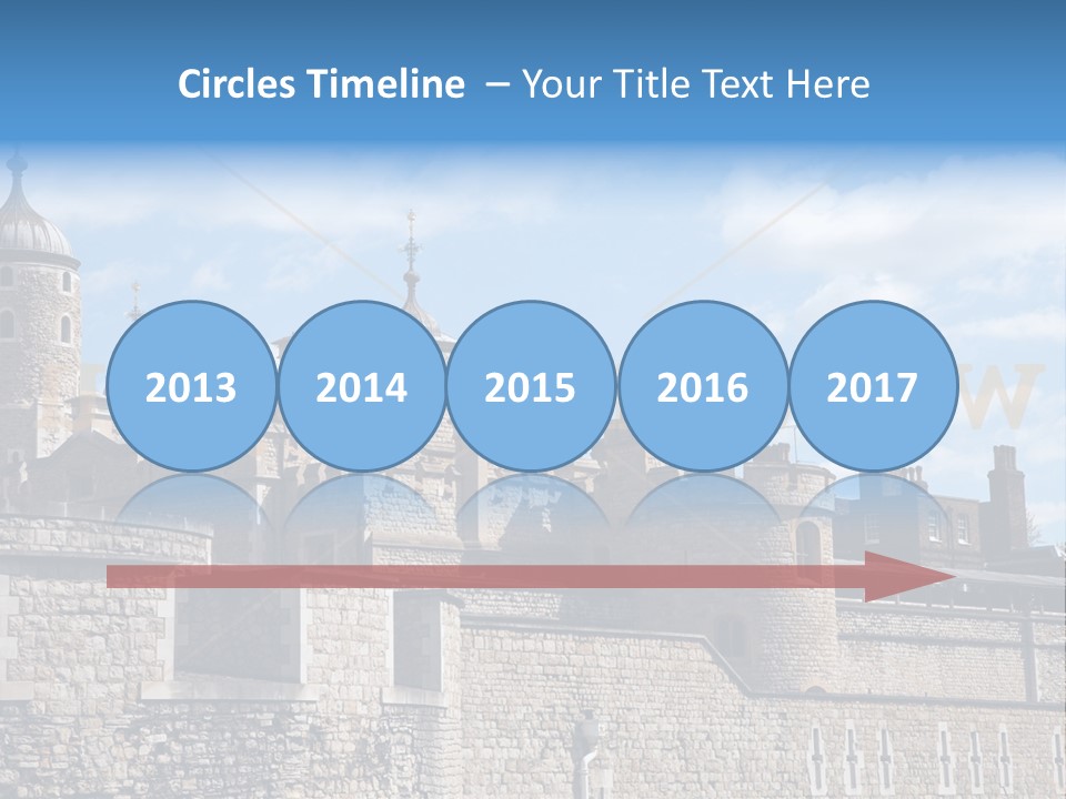 Capital Cloudy Landmark PowerPoint Template