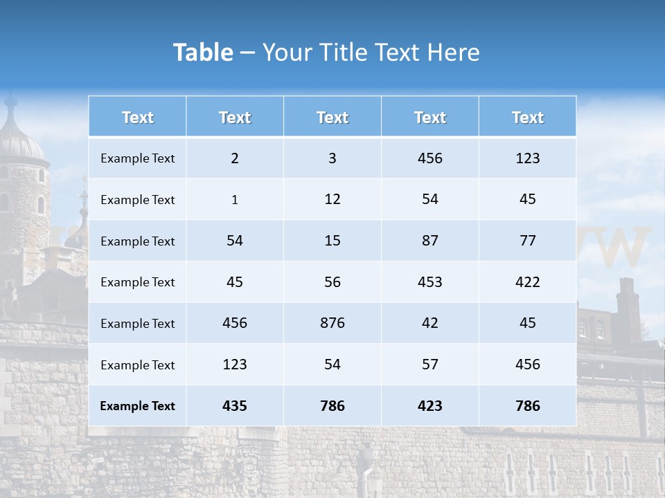 Capital Cloudy Landmark PowerPoint Template