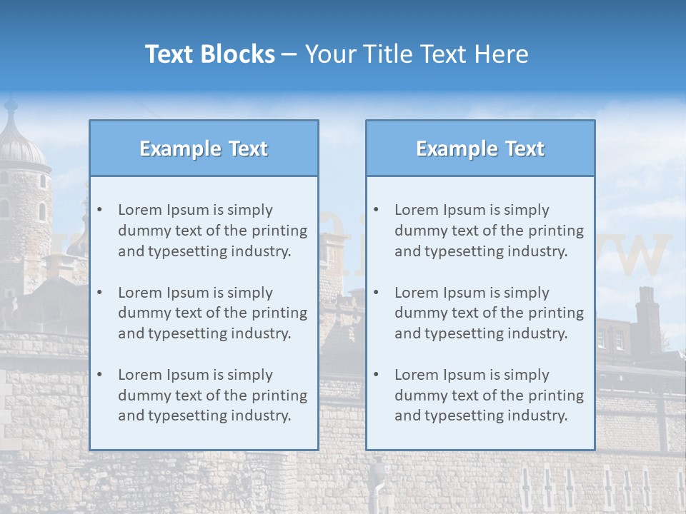 Capital Cloudy Landmark PowerPoint Template