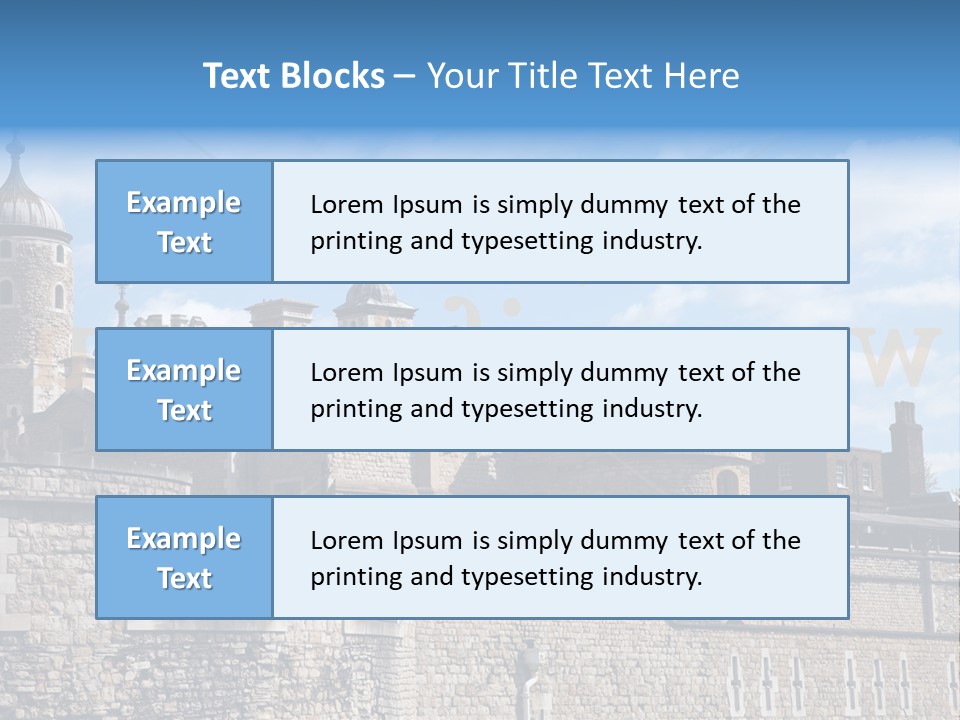 Capital Cloudy Landmark PowerPoint Template