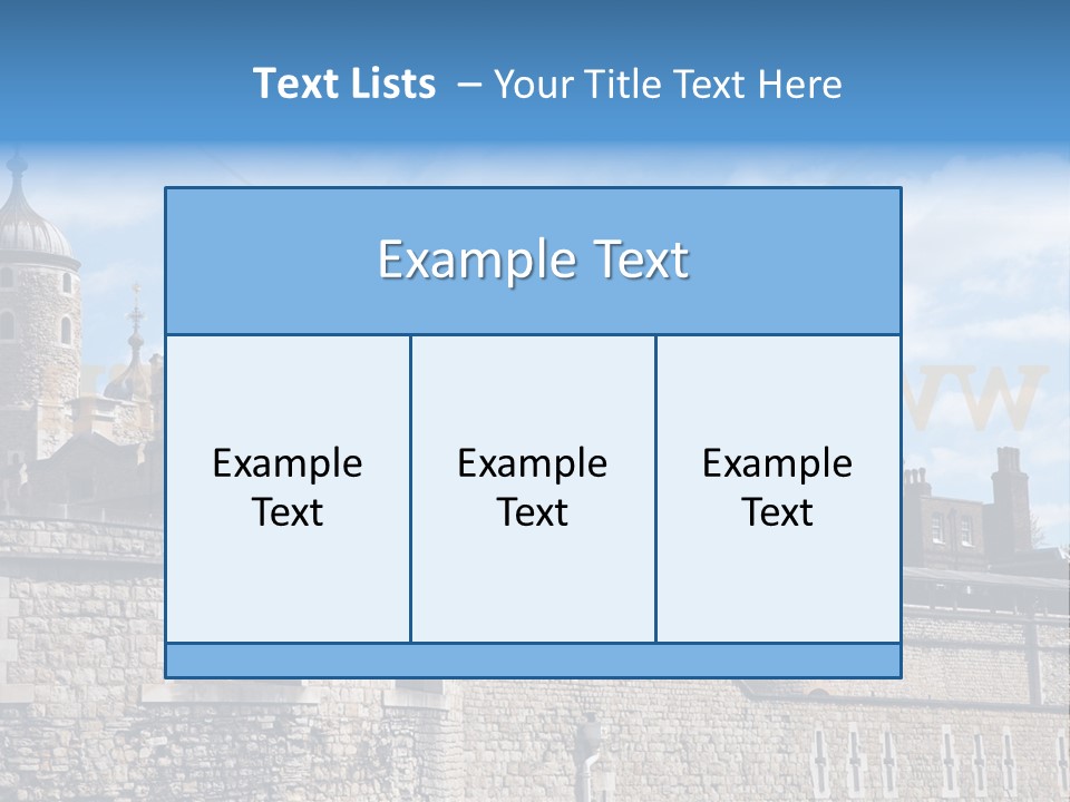 Capital Cloudy Landmark PowerPoint Template