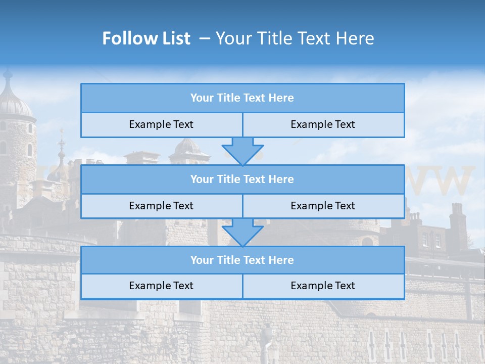 Capital Cloudy Landmark PowerPoint Template