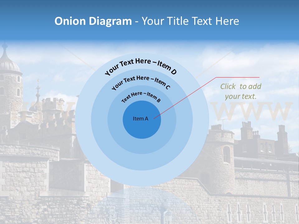 Capital Cloudy Landmark PowerPoint Template