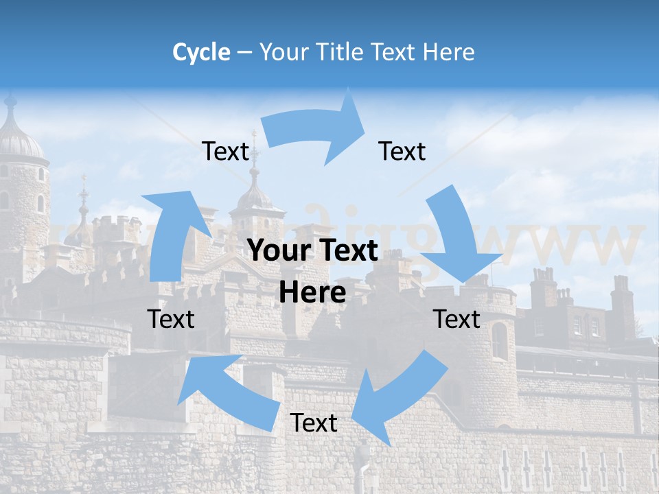 Capital Cloudy Landmark PowerPoint Template