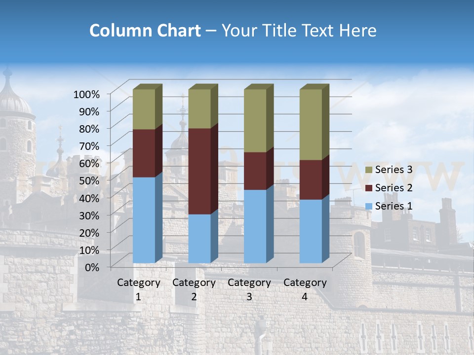 Capital Cloudy Landmark PowerPoint Template