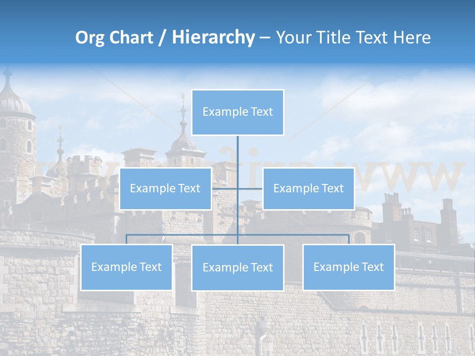 Capital Cloudy Landmark PowerPoint Template