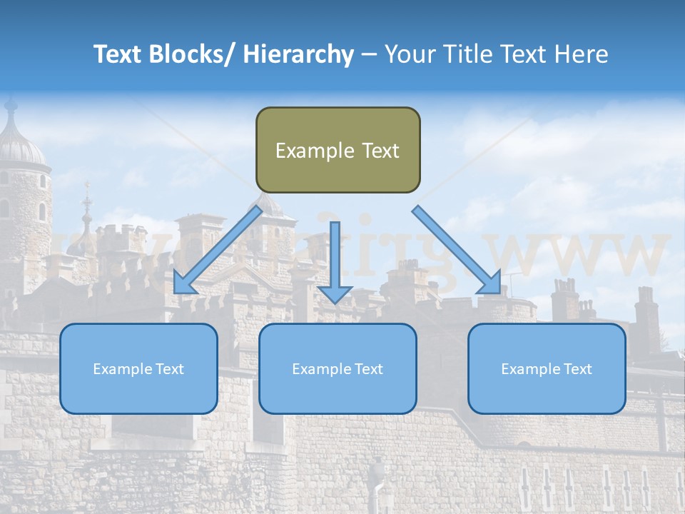 Capital Cloudy Landmark PowerPoint Template