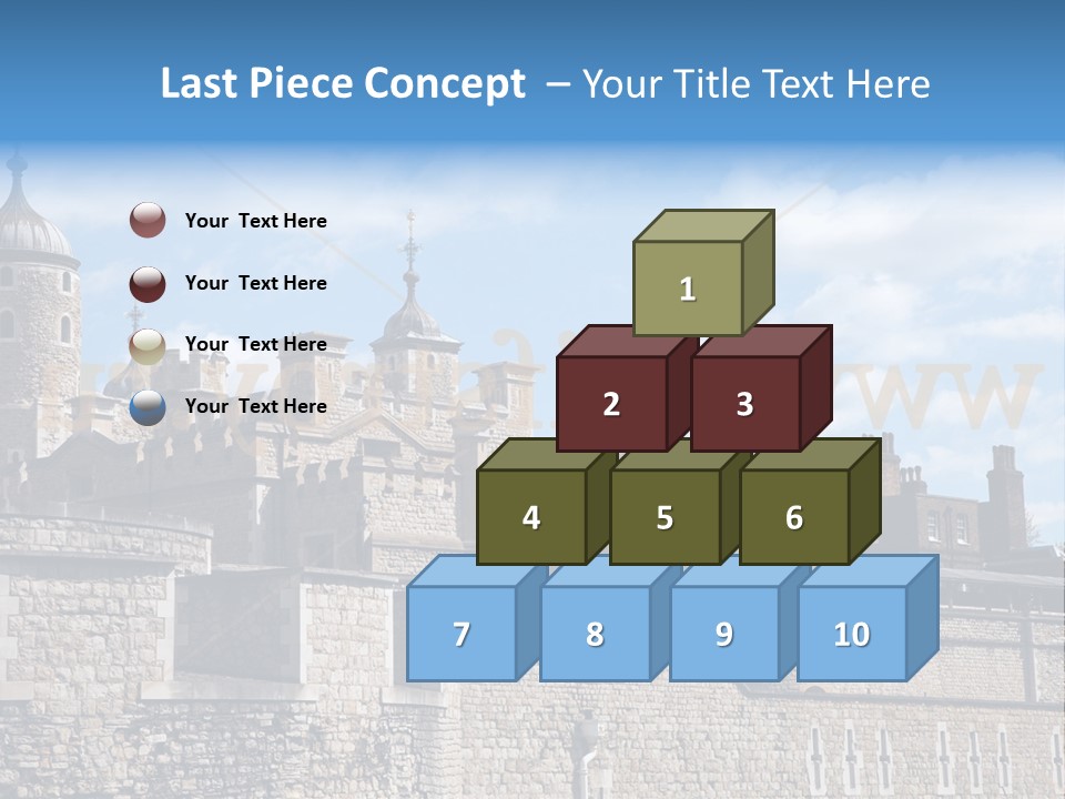 Capital Cloudy Landmark PowerPoint Template