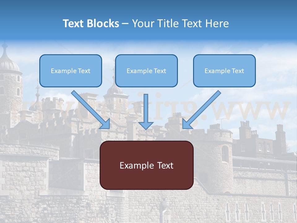 Capital Cloudy Landmark PowerPoint Template