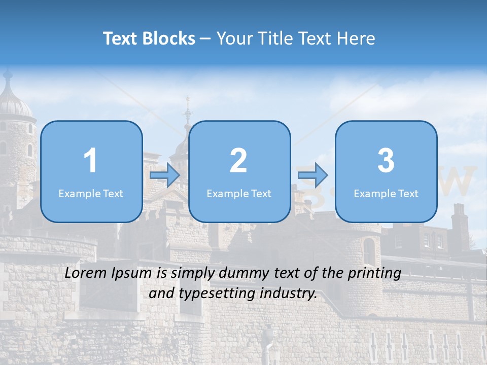 Capital Cloudy Landmark PowerPoint Template