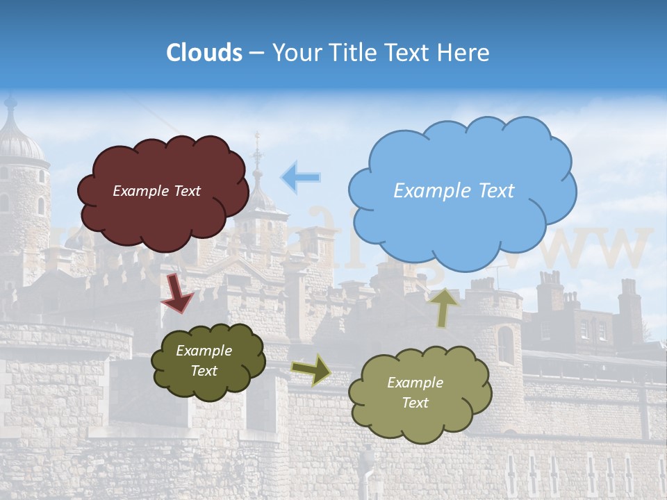 Capital Cloudy Landmark PowerPoint Template