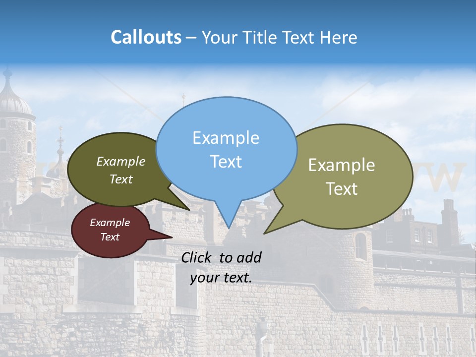 Capital Cloudy Landmark PowerPoint Template