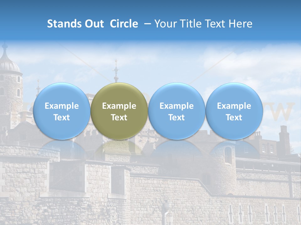 Capital Cloudy Landmark PowerPoint Template