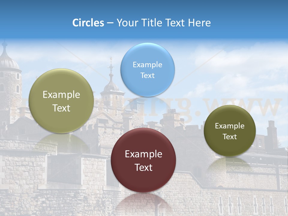 Capital Cloudy Landmark PowerPoint Template