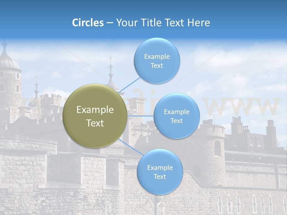 Capital Cloudy Landmark PowerPoint Template