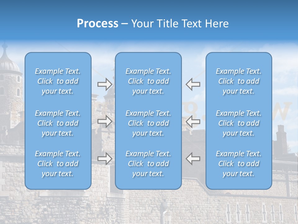 Capital Cloudy Landmark PowerPoint Template
