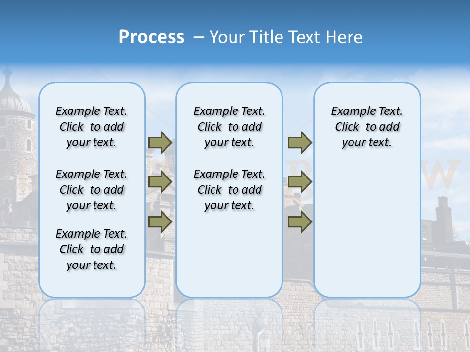 Capital Cloudy Landmark PowerPoint Template