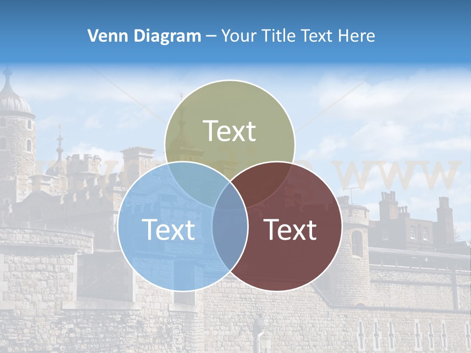 Capital Cloudy Landmark PowerPoint Template