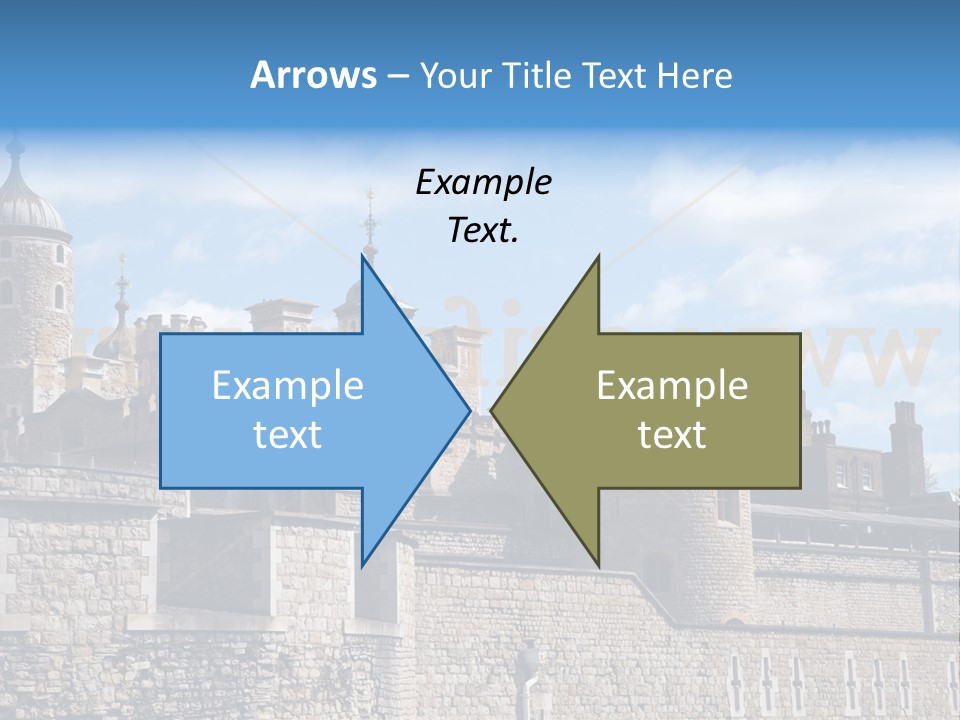 Capital Cloudy Landmark PowerPoint Template