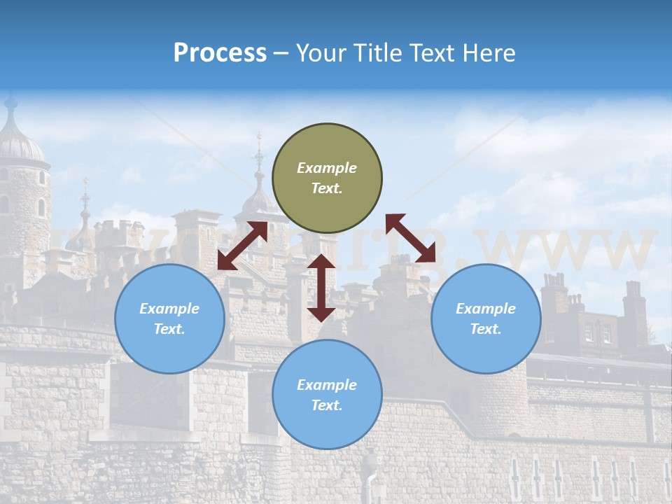 Capital Cloudy Landmark PowerPoint Template