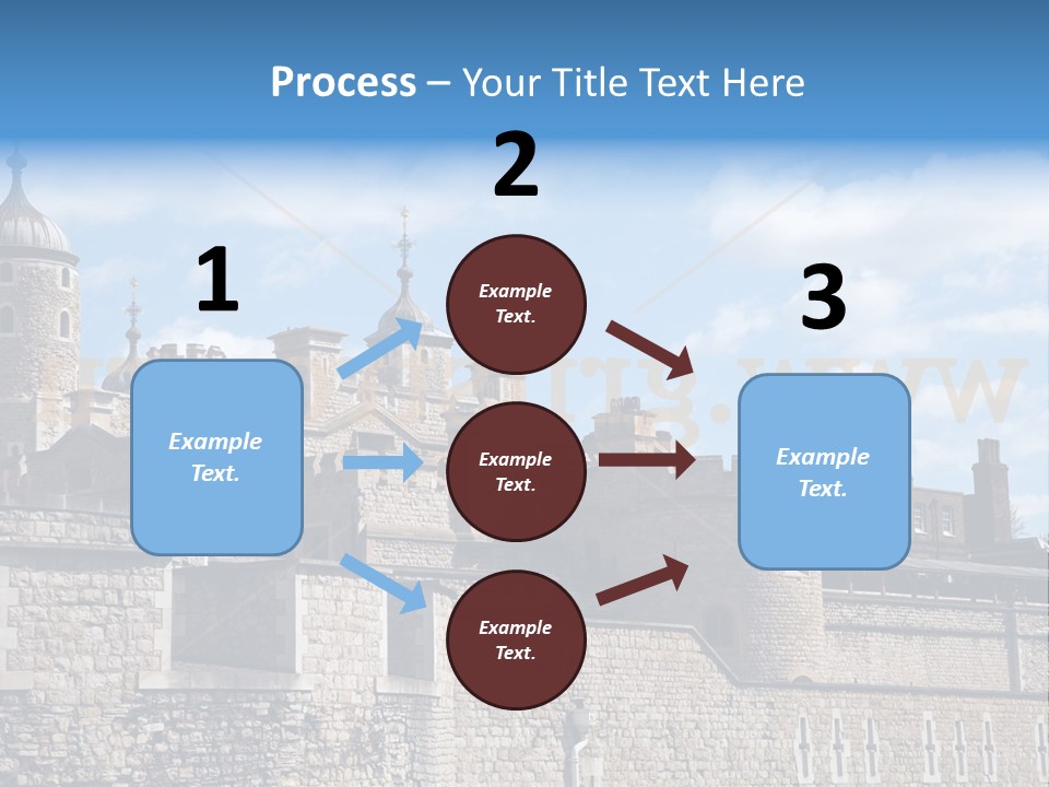 Capital Cloudy Landmark PowerPoint Template