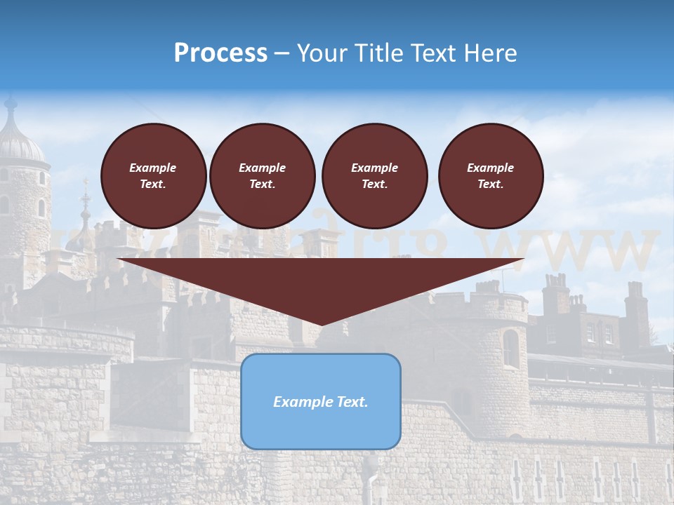 Capital Cloudy Landmark PowerPoint Template