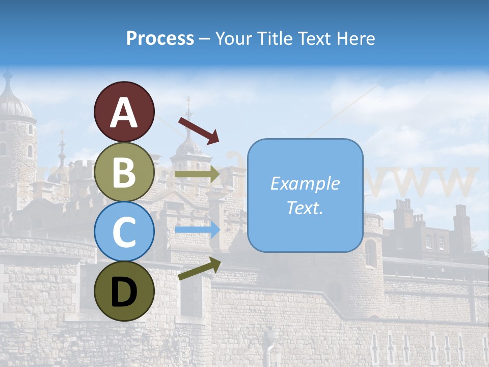Capital Cloudy Landmark PowerPoint Template