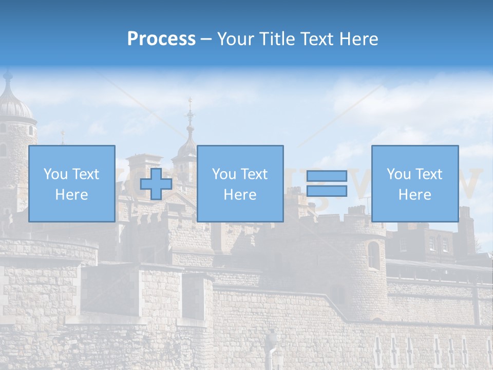 Capital Cloudy Landmark PowerPoint Template