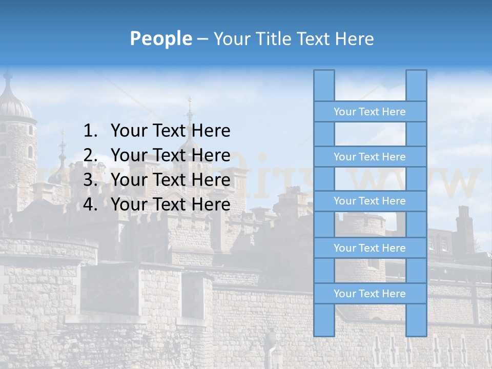 Capital Cloudy Landmark PowerPoint Template