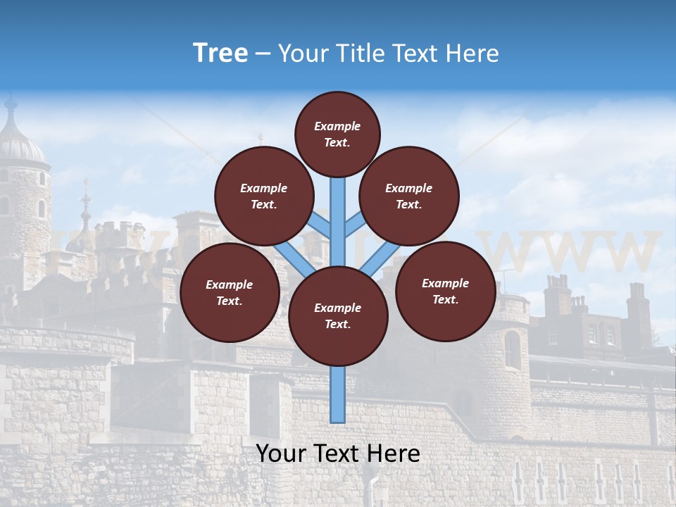 Capital Cloudy Landmark PowerPoint Template