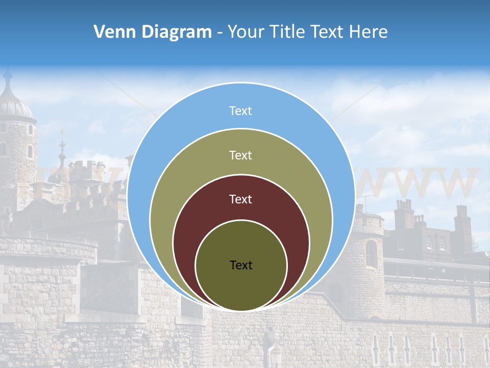 Capital Cloudy Landmark PowerPoint Template