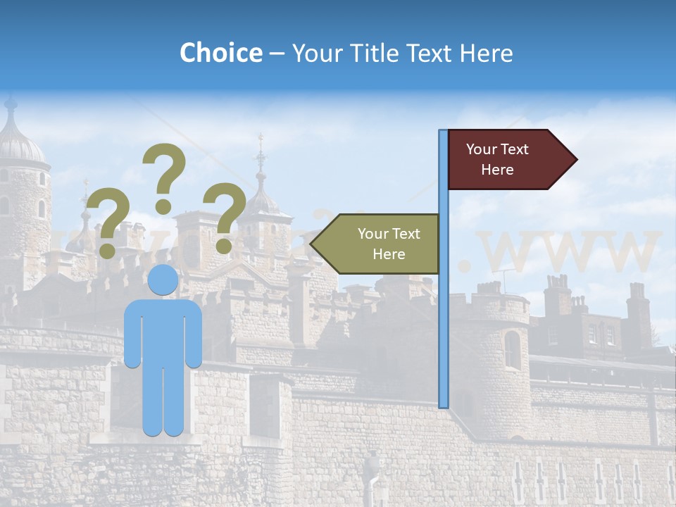 Capital Cloudy Landmark PowerPoint Template