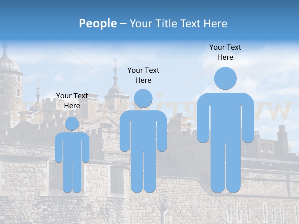 Capital Cloudy Landmark PowerPoint Template