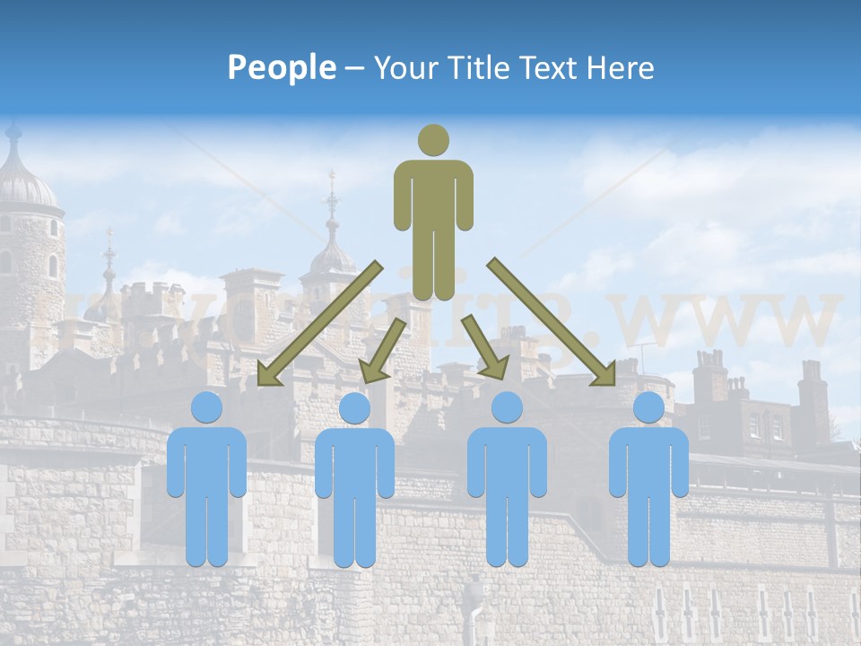 Capital Cloudy Landmark PowerPoint Template