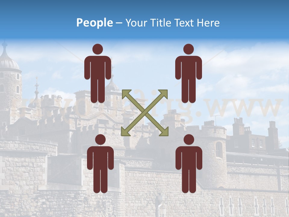 Capital Cloudy Landmark PowerPoint Template