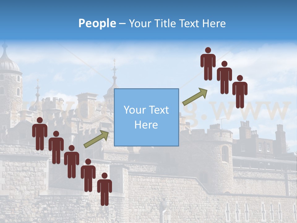 Capital Cloudy Landmark PowerPoint Template