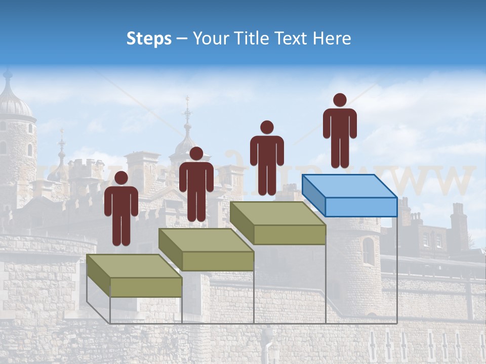 Capital Cloudy Landmark PowerPoint Template