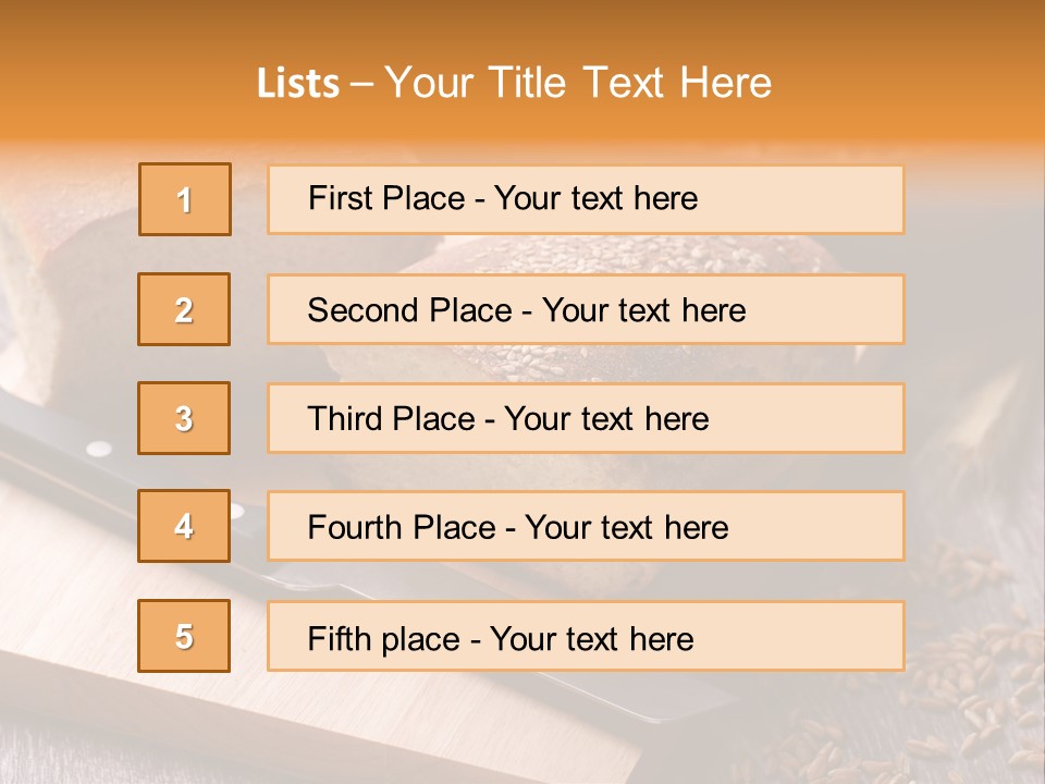 Bakery Food Traditional PowerPoint Template